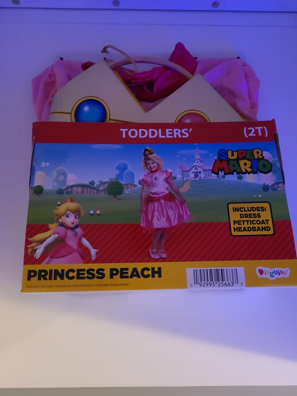 Disguise Princess Peach Toddlers' Costume 2T Pink HALLOWEEN
